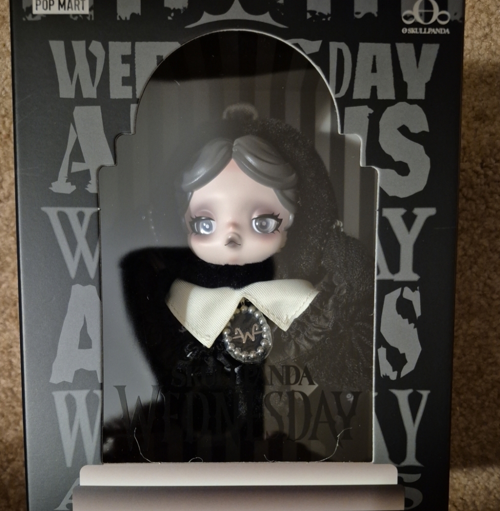 LE Pop Mart Wednesday Addams X Collectible Figure by Skullpanda